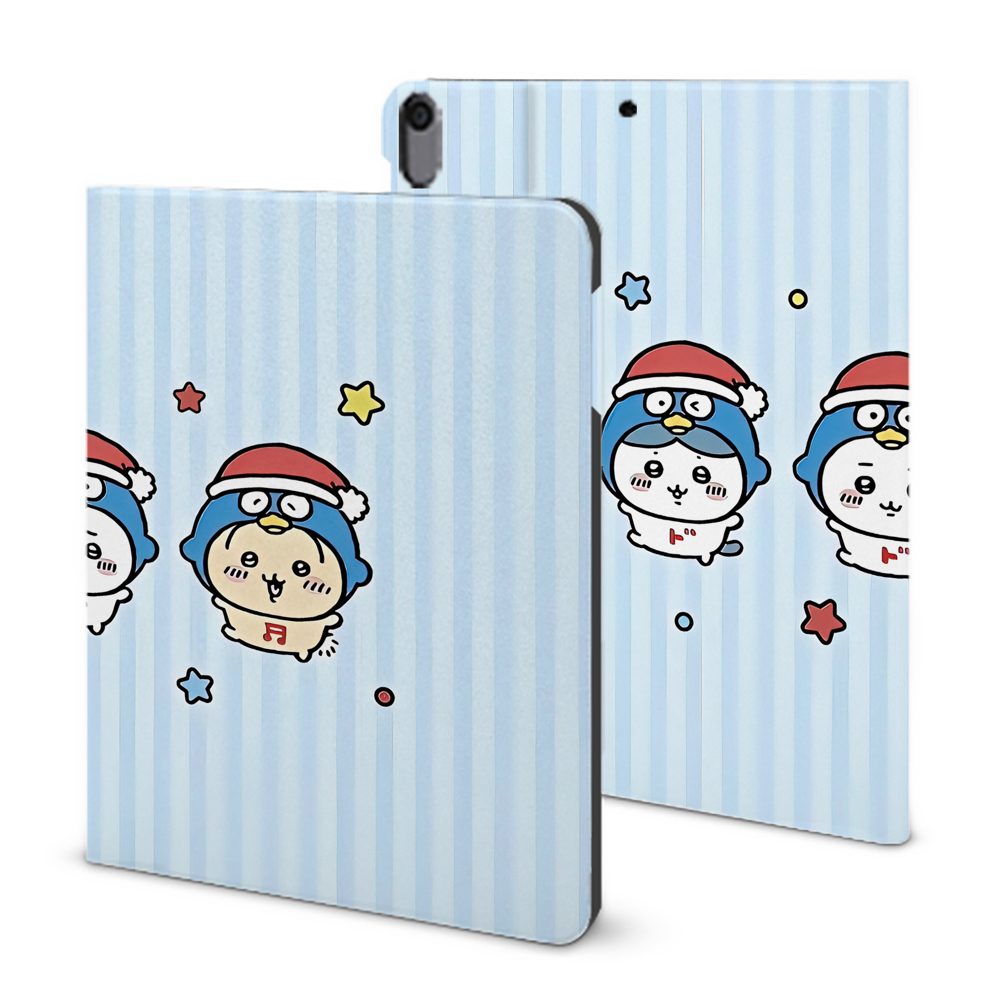 （画像用） ちいかわ Chii-kawa IPad ケース ブック型 PUレザー TPU 耐衝撃 軽量 薄型 ペン収納なし 全面保護 IPad 各モデル対応